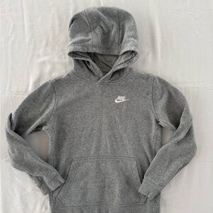 Nike Gray Hoodie White Em